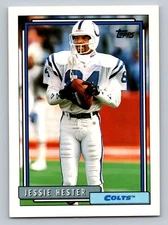 Jessie Hester 1992 Topps #639 Indianapolis Colts Football Card