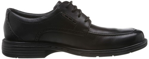 Clarks Men's UN. GARRISON 71770 (Premium Soft Leather, Light Wt Comfort, Black) - Picture 5 of 6