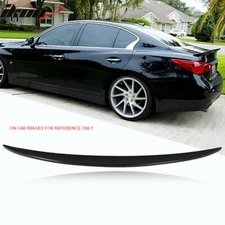 Fits 14-24 Infiniti Q50 IKON Style Rear Trunk Duckbill Decklid Spoiler Wing Lip
