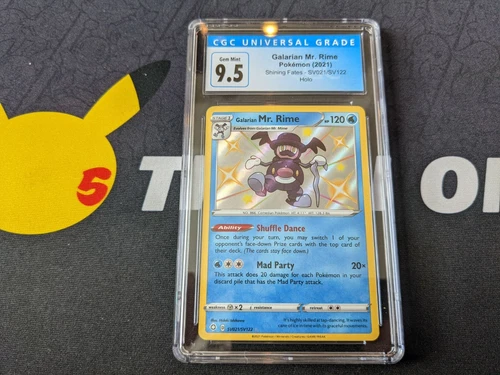 Galarian Mr. Rime Pokemon Shining Fates 2021 SV021/SV122 CGC 9.5 Gem Mint
