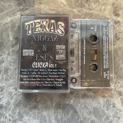 Texas Niggaz & Ese s clicks vol -1 rare rap cassette tape USA import 