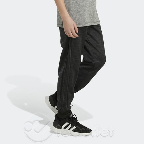 NEW Adidas Boys Focus 3-Stripe Tricot Elastic Waistband Slim Jogger Pants NWT - Picture 7 of 13