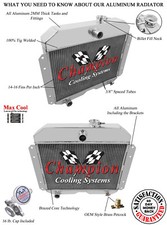Eagle Champion 3 Row All Aluminum Radiator For 1951 1952 1953 Willys Cc5153 Eagle Champion 3 Row All Aluminum Radiator For 1951 1952 1953 Willys Cc5153