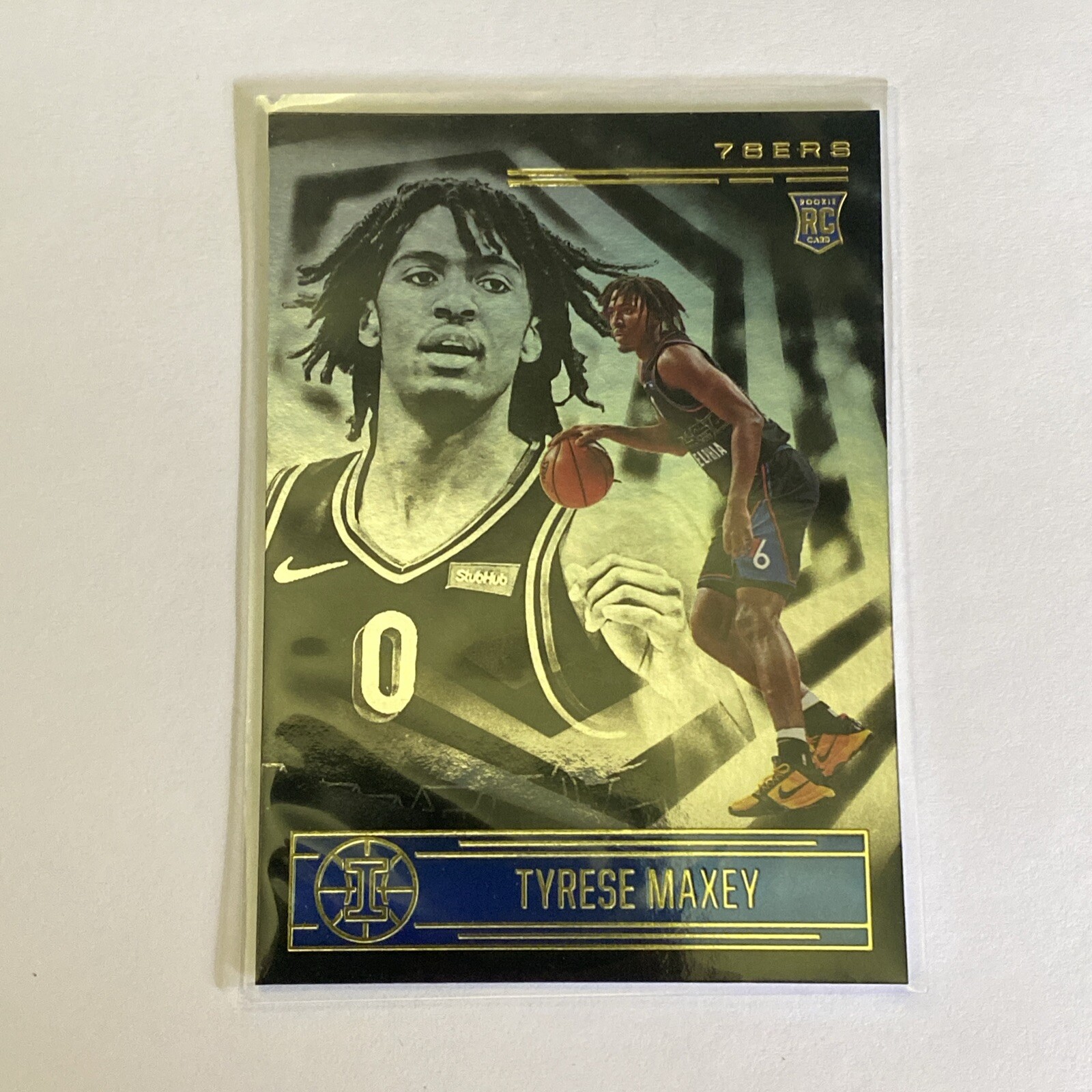 TYRESE MAXEY RC 2020-21 Panini Illusions Basketball #162 BASE ROOKIE CARD 76ERS