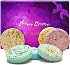 Aromatherapy Shower Steamers Variety Pack of 6 Shower Bombs with Essential Oils