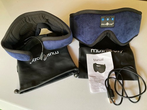 MUSICOZY Sleep Headphones, Wireless Sleeping Eye Mask, Bluetooth Headband - Picture 2 of 12