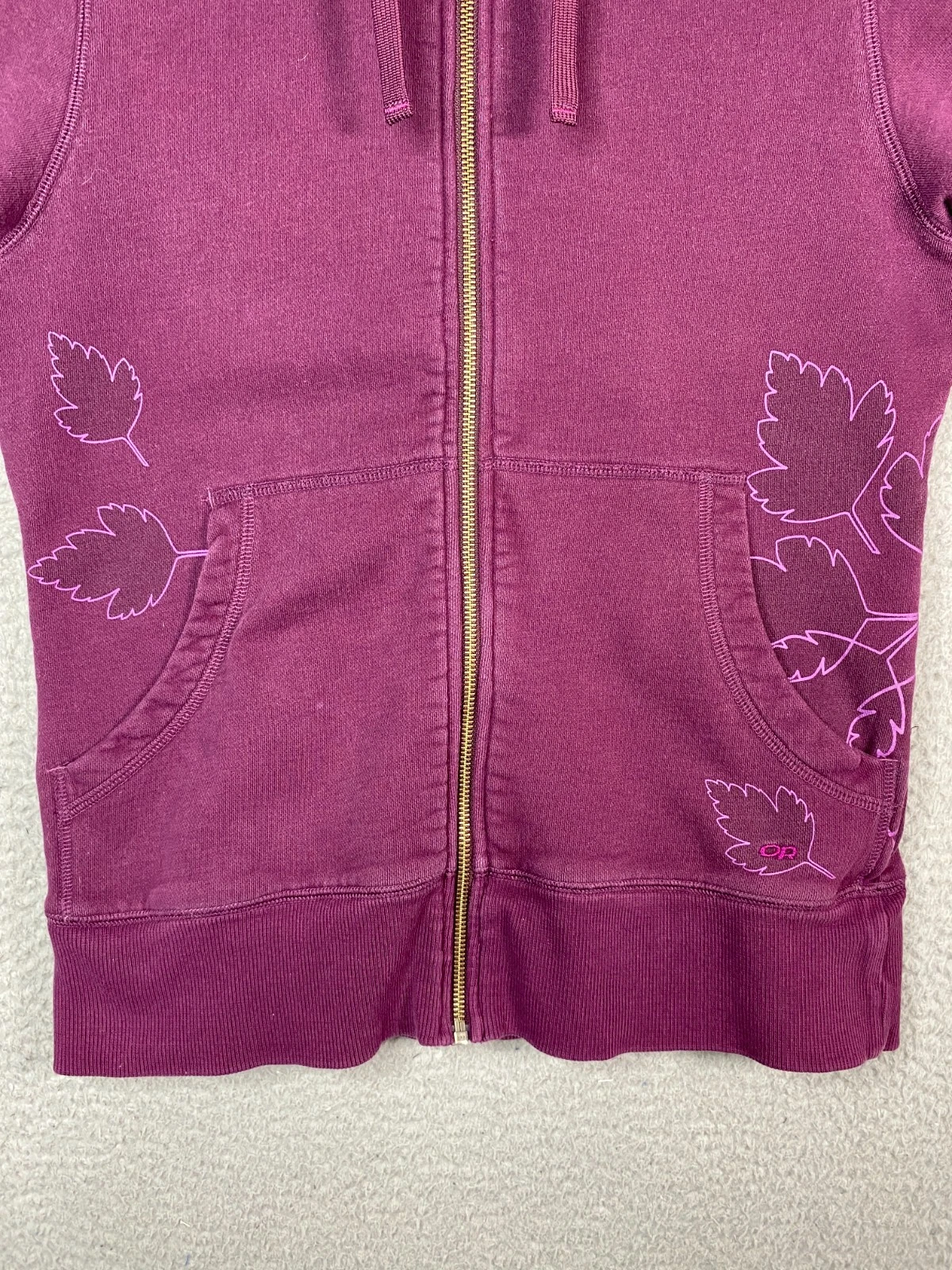 outdoor-research full zip cotton floral outdoors hoodie