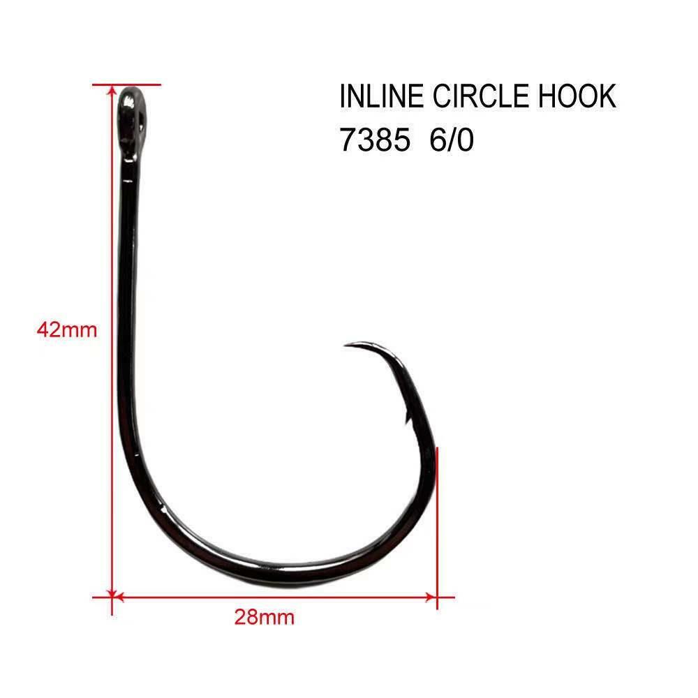 circle hooks steelhead float fishing Hook Hook for Saltwater Fishing Pike Cod Bass Pollock 4/0 Also known as the Eagle Claw Trokar Bait Saver Circle Hook Steelhead Bead Rig for Steelhead