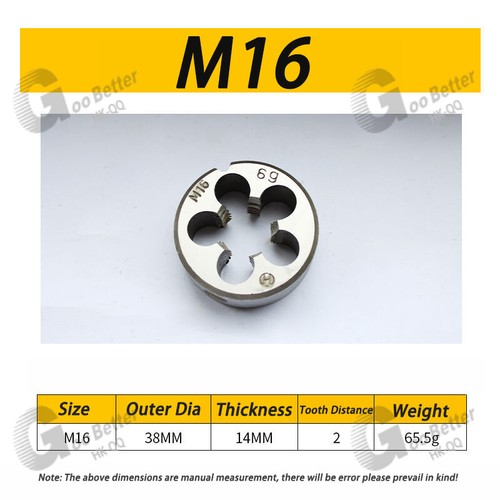 Bearing steel Circular Die M3/M4/M5/M6/M7/M8/M9/M10/M12/M14 to M30 - Top Quality - Picture 16 of 24