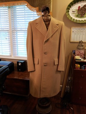 Classic Mongolian Camel Hair Coat Mens 