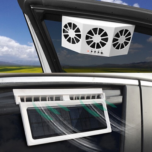 Solar Car Exhaust Heat Exhaust Fan Solar Power Vehicle Exhaust Fan Radiator Cool - Picture 3 of 13