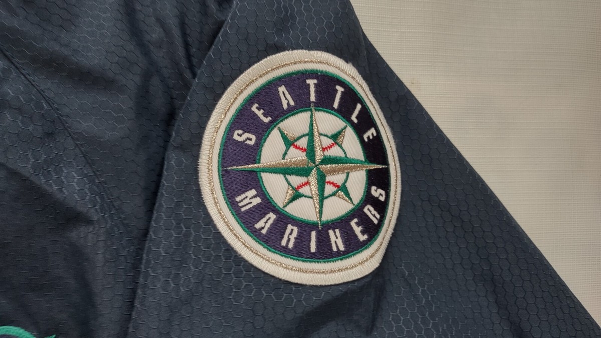 VTG RARE MAJESTIC SEATTLE MARINERS 9/11 2001 SEASON