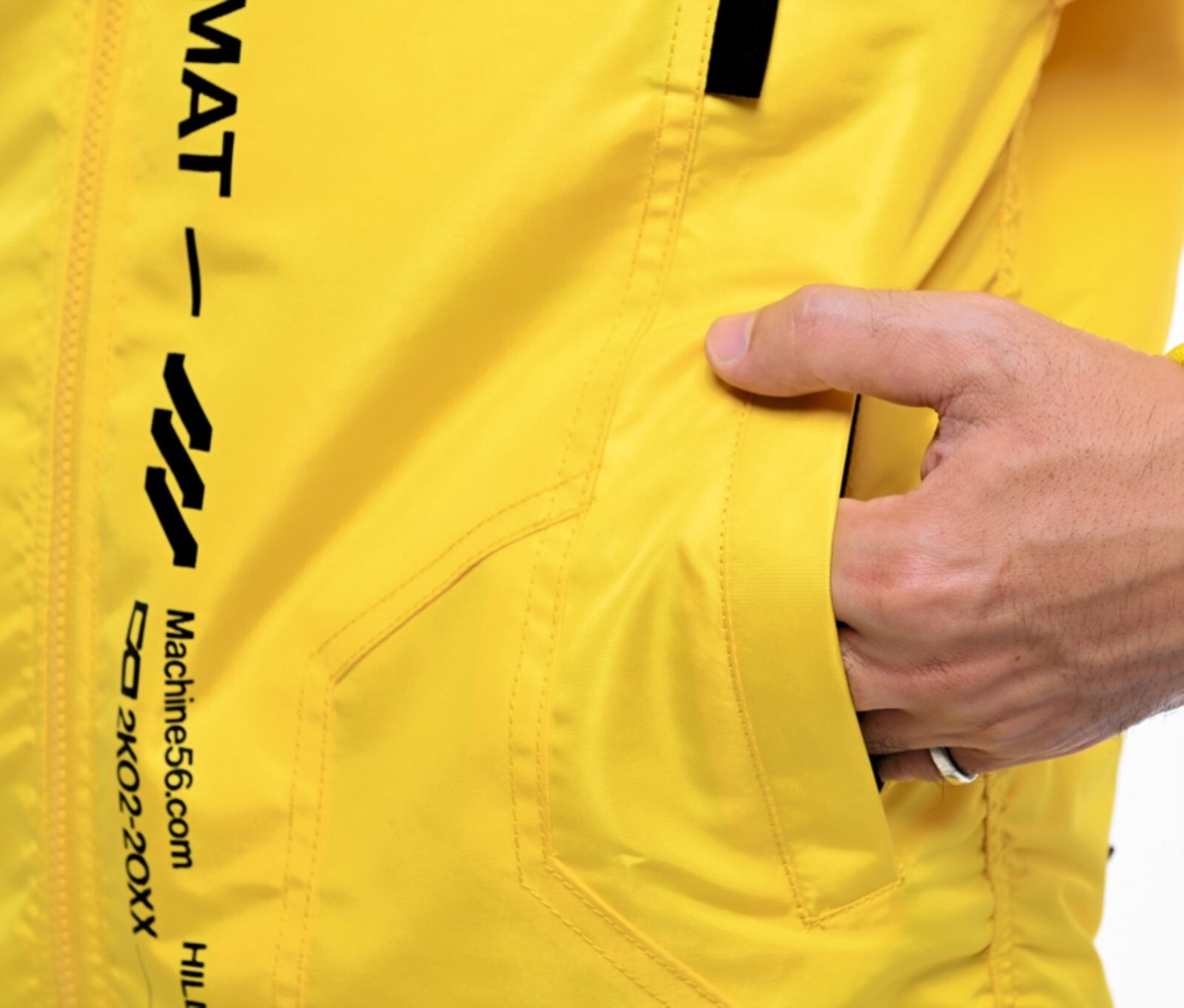 2025 TREASURE YELLOW GOODS アノラック Men's Yellow Jacket Hoodie Bomber School Full Zip Machine56