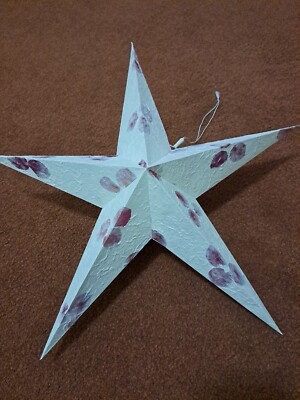 3D Design Handarbeit Maulbeer Papier Hänge Stern Laterne Festlich Party Deko