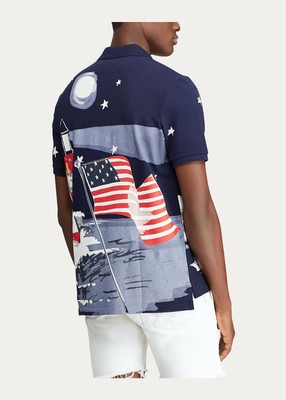 Polo Ralph Lauren Navy Classic Fit Nautical Captain Sailor Bear