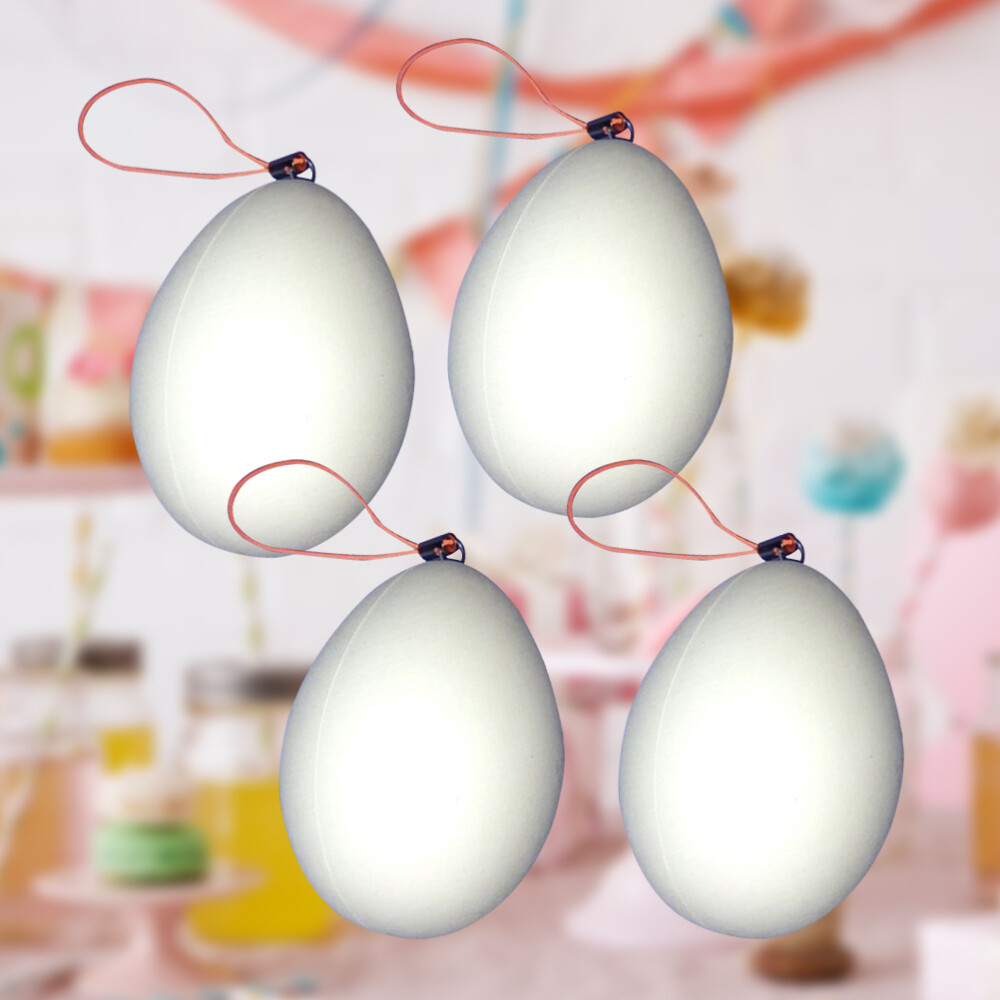 10PCS Pretend Play Food Plastic Paintable Egg Graffiti Egg Crafts