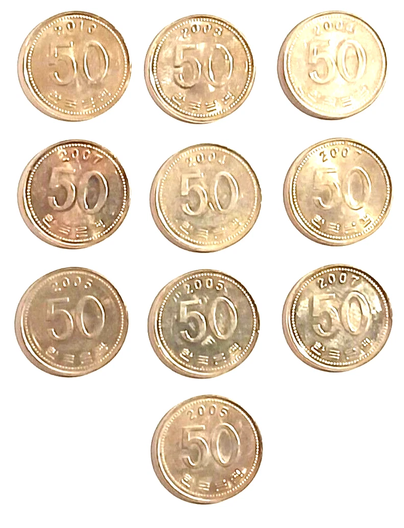 曾流通铜镍锌韩国硬币(1948-现在) | eBay