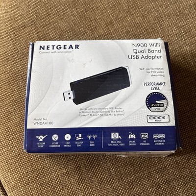 Netgear N900 WNDA4100 WiFi Dual Band USB Adapter 450 Speed