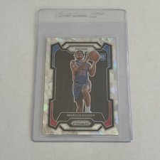 Marcus Sasser 2023-24 Prizm Cracked Ice RC Rookie Card #174 Pistons. rookie card picture