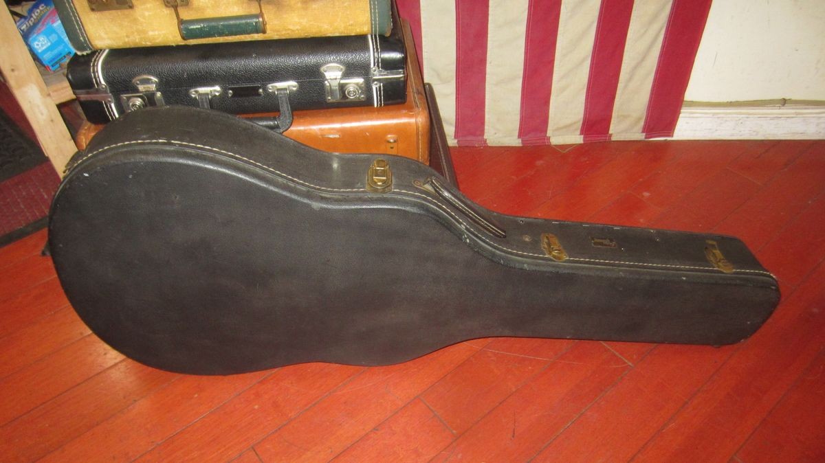 Vintage 1965 Gibson ES-335 Hardshell Case Grey with Yellow Interior