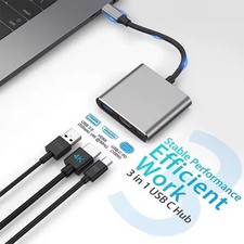 3 in 1 Multiport USB-C Hub Type C To USB 3.0 4K HDMI Adapter For Macbook Pro/Air