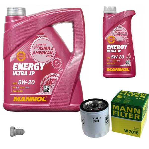 Mann Inspektionspaket 6L Mannol Energy Ultra JP 5W-20 FüR Ford Mondeo IV 2.3-image