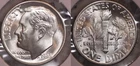 1948 D Roosevelt Dime GEM BU FULL TORCH!  From OBW Roll 48D933