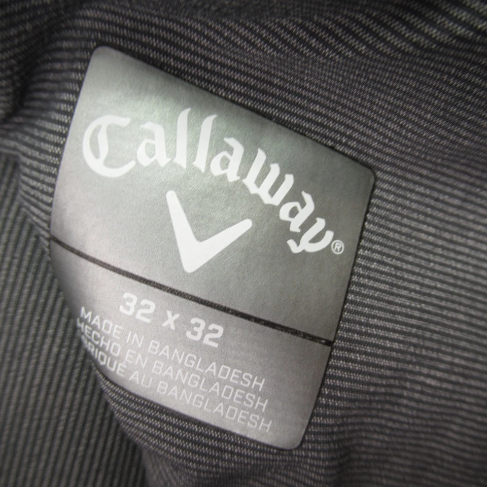 Callaway 裤子男式 32X32 户外休闲直筒斜纹布口袋灰色 — 第 3/4 张图片