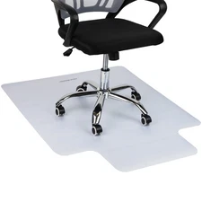 Mind Reader Office Chair Mat for Hardwood Floors, PVC, 47"L x 35.25"W x 0.125"H