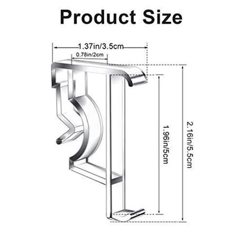 High Quality Curtain Clips Brackets Support 2 Inch Accessories Bathroom - Picture 9 of 13