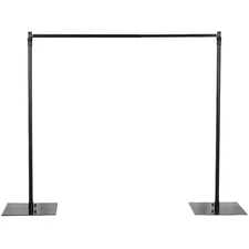 10 ft x10 ft BLACK Photography Backdrop Heavy Duty Stand Kit Background Wedding