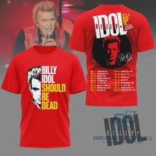 Billy Idol Should Be Dead Tour 2026 All Over Printed 3D T Shirt AOP SG739