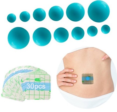 12PCS Ball-Shape Belly Button Plug Post Silicone Shaper for Liposuction Blue
