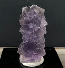 Columnar Cubic Fluorite Crystal Cluster w Stand Natural Mineral Specimen KLP-45 — photo 1