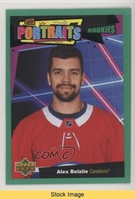 2020-21 Upper Deck UD Portraits Rookies Green Alex Belzile #P-85 READ 0up7