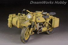 Award Winner Built Schuco Diecast 1/10 BMW R75 Motorcyle Sidecar DAK+Rebuilt 