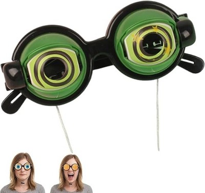 Blinking Winking Glasses,Kinetic Crazy Eyes Glasses Feature a Winking Mechanism