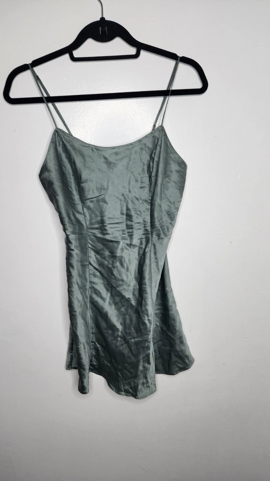 UNDERCOVER Abito Victoria's Secret vintage anni 2000 seta spaghetti strap slip taglia S grigio