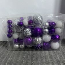 100x Christmas Balls Ornaments Xmas Tree Hanging Home Decor Shatterproof Baubles