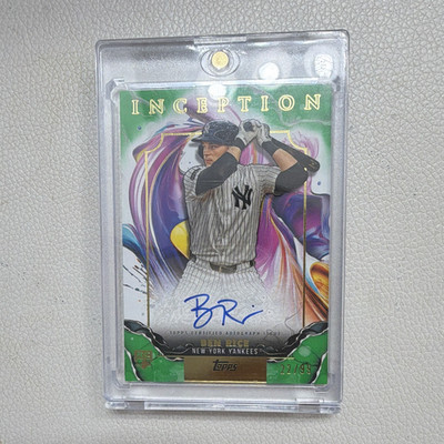 Topps 2025 Inception Ben Rice Rookie Auto JERSEY MATCH Stars RESA-BR 22/99