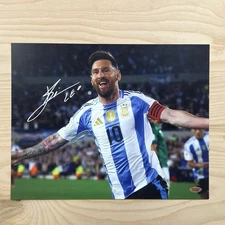 LIONEL MESSI SIGNED 11x14 Photo Mini Poster Autographed Miami w/ Holo COA