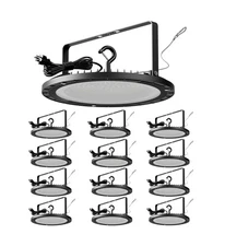 THELUX High Bay LED Shop Lights 12PACK 200W, AC100-277V 30000LM, 5000K, Water...