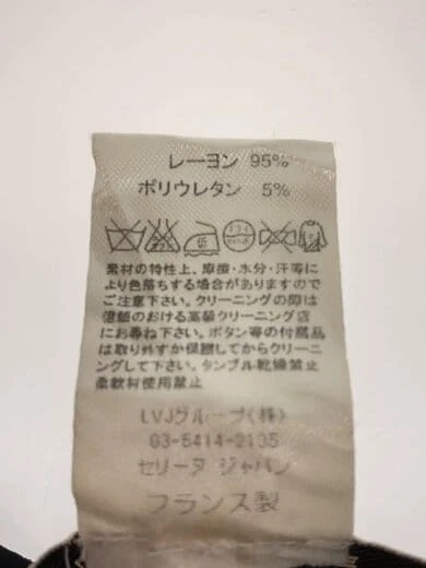 CELINE Vestito manica lunga 36 Rayon BLK