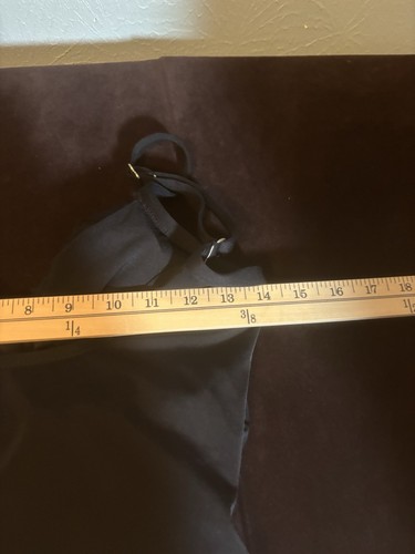 Jantzen Draped Surplice Mailot One Piece Swimsuit Black Size 12 - Picture 3 of 7