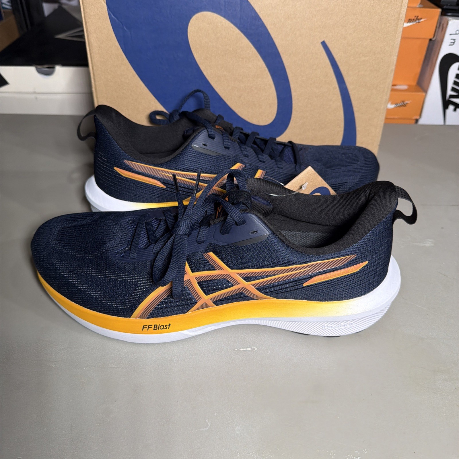 ASICS GT-1000 14 Midnight Sandstorm Running Shoe Men's Size 11 1011C077-400 NIB