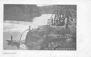 Lampass Texas Chadwicks Mill Col River Vintage Postcard AA110256