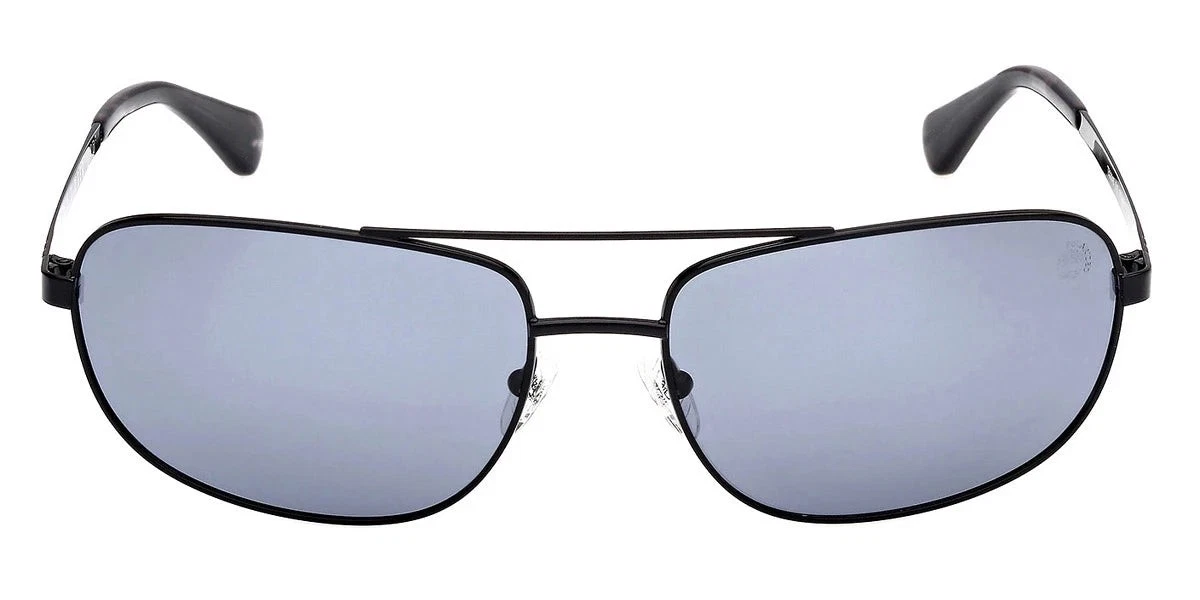 Timberland TB00045 01D Shiny Black / Smoke Polarized 66mm Men's Sunglasses