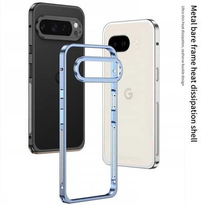 For Google Pixel 10 Pro XL Phone Case Metal Aluminum Hippocampus Buckle Frame