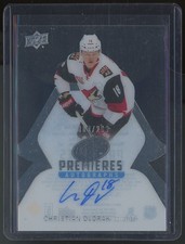 2016-17 Upper Deck Ice Premieres Christian Dvorak RC Auto /299 #IPA-CD