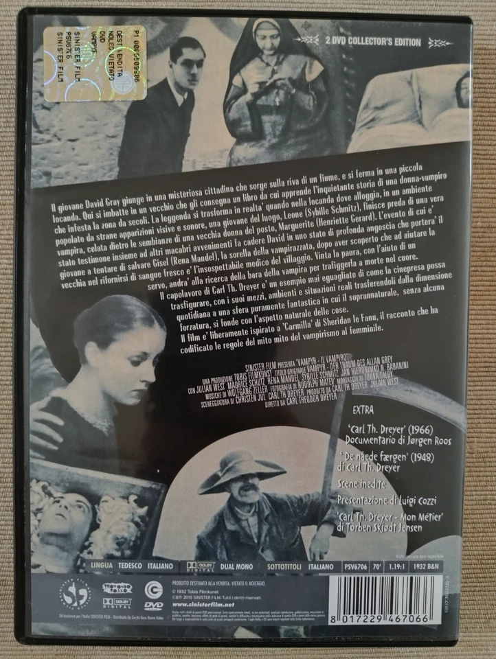 Vampyr - Di Carl Th. Dreyer (2 DVD) edizione Sinister Film con libretto - Immagine 2 di 3